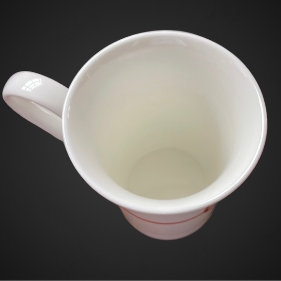 2014 STARBUCKS Coffee Mug White Orange Tea Fleur-de-lis 11 fl oz - Picture 4 of 10